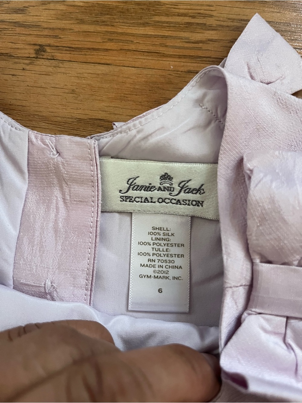 Janie and Jack Lilac Bow Accent Party Dress - Picture 2 of 7